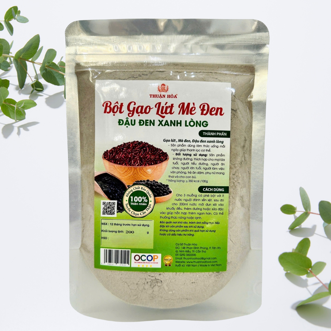 BỘT GẠO LỨT MÈ ĐEN ĐẬU ĐEN XANH LÒNG