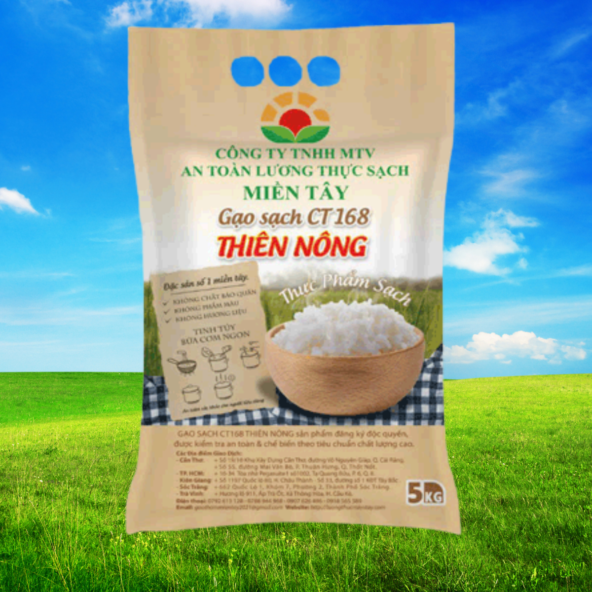 GẠO SẠCH CT168 THIÊN NÔNG