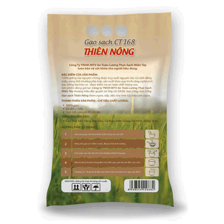 GẠO SẠCH CT168 THIÊN NÔNG