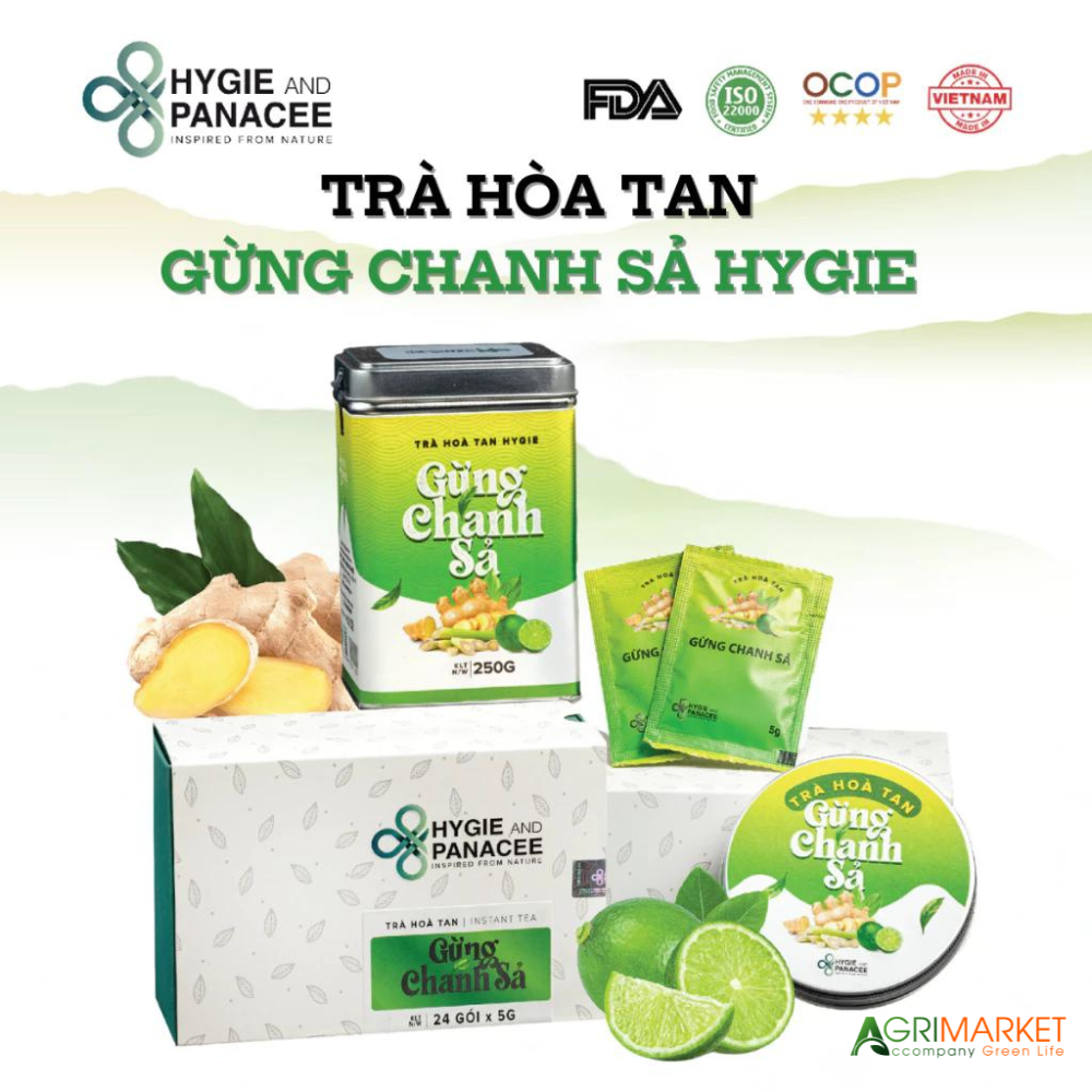 TRÀ GỪNG CHANH SẢ HYGIIE