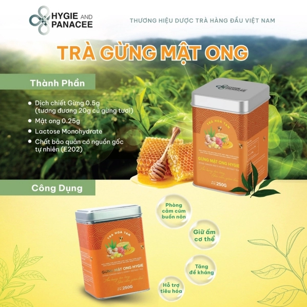TRÀ GỪNG MẬT ONG HYGIE