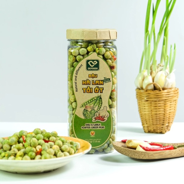 ĐẬU HÀ LAN TỎI ỚT DGFOODS