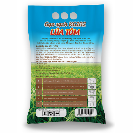 GẠO SẠCH KG102 LÚA TÔM